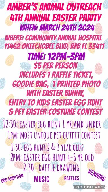 Ambers animal outreach 4th annu Easter event fundraiser