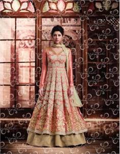 Anarkali Dress For Wedding Events - Design By Omnama Fashions