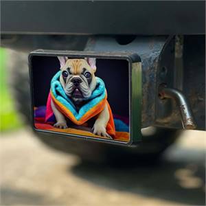 French Bulldog Trailer Hitch Cover