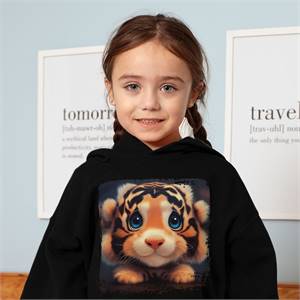 Tiger Design Toddler Hooded Sweatshirt