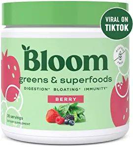 Bloom Nutrition Green Superfood | Super Greens Powder Juice & Smoothie Mix | Complete