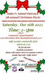 Ambers Animal Outreach 5th annual Christmas "Pawty" Fundraiser