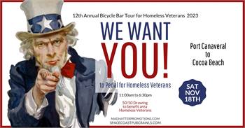 12th Annual Bicycle Bar Tour for Homeless Veterans 2023, Saturday, November 18th