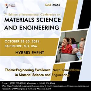 7th Edition of International Conference on Materials Science and Engineering (MAT 202