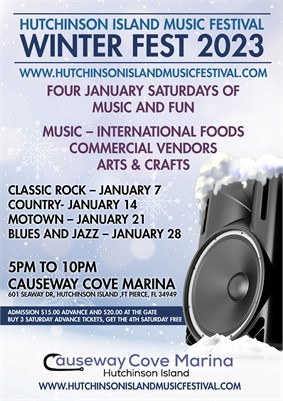 Hutchinson Island Music Festival The countdown to the Winter Fest 2023 has begun! 