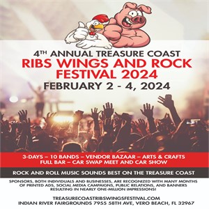 Treasure Coast Ribs, Wings, and Rock Festival: Three Days of Fun and Excitement!