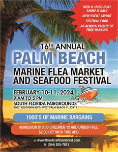 Vendors Wanted 16th Annual Palm Beach Marine Flea Market And Seafood Festival