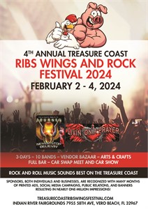 Company Sponsorships Available Now - Treasure Coast Ribs Wings & Rock Festival 