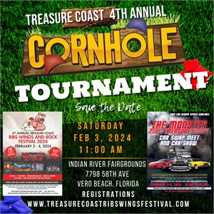 Get ready to toss for a cause at the 5th Annual Treasure Coast Ribs Wings and Rock Fe