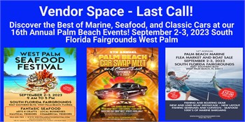 Vendor Space - Last Call! Discover the Best of Marine, Seafood, and Classic Cars at O