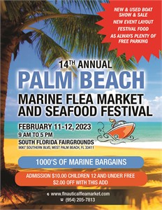 The 14th Annual Palm Beach Marine Flea Market and Seafood Festival Returns February 