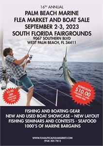Marine Vendors Wanted – Sell Your Boat $30 at the 2023 Palm Beach Marine Flea Market 